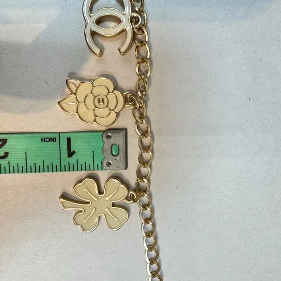 Vintage CHANEL Charm Necklace - Ivory Enamel, Made in France